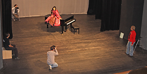 Arbeit auf der Theaterbühne
